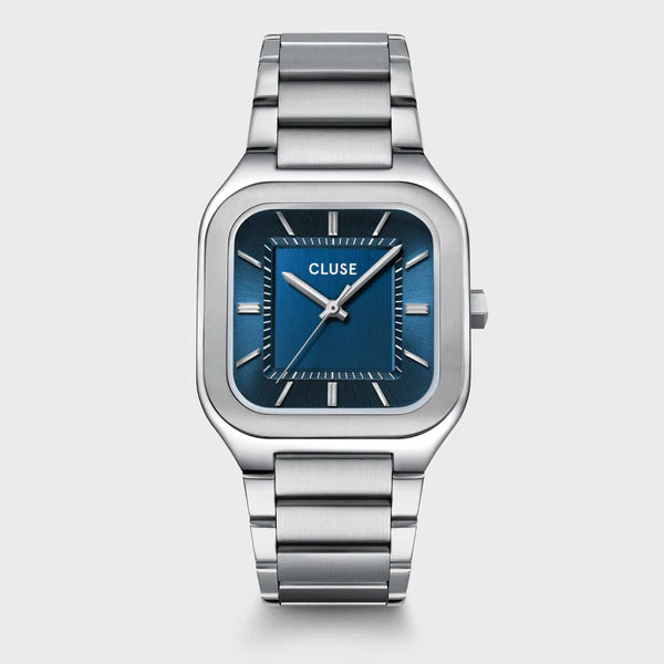MONTRE Homme CLUSE Quadrus fond bleu foncé CW25701