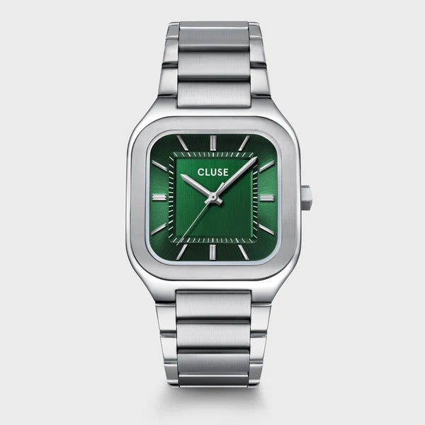 MONTRE Homme CLUSE Quadrus fond vert CW25702