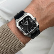 Charger l&#39;image dans la galerie, MONTRE Homme CLUSE Quadrus cuir noir CW25703
