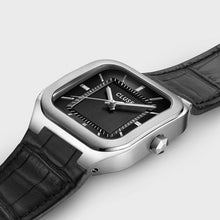 Charger l&#39;image dans la galerie, MONTRE Homme CLUSE Quadrus cuir noir CW25703

