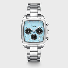 Charger l&#39;image dans la galerie, MONTRE Homme CLUSE Quartaut chrono fond bleu ciel CW52005
