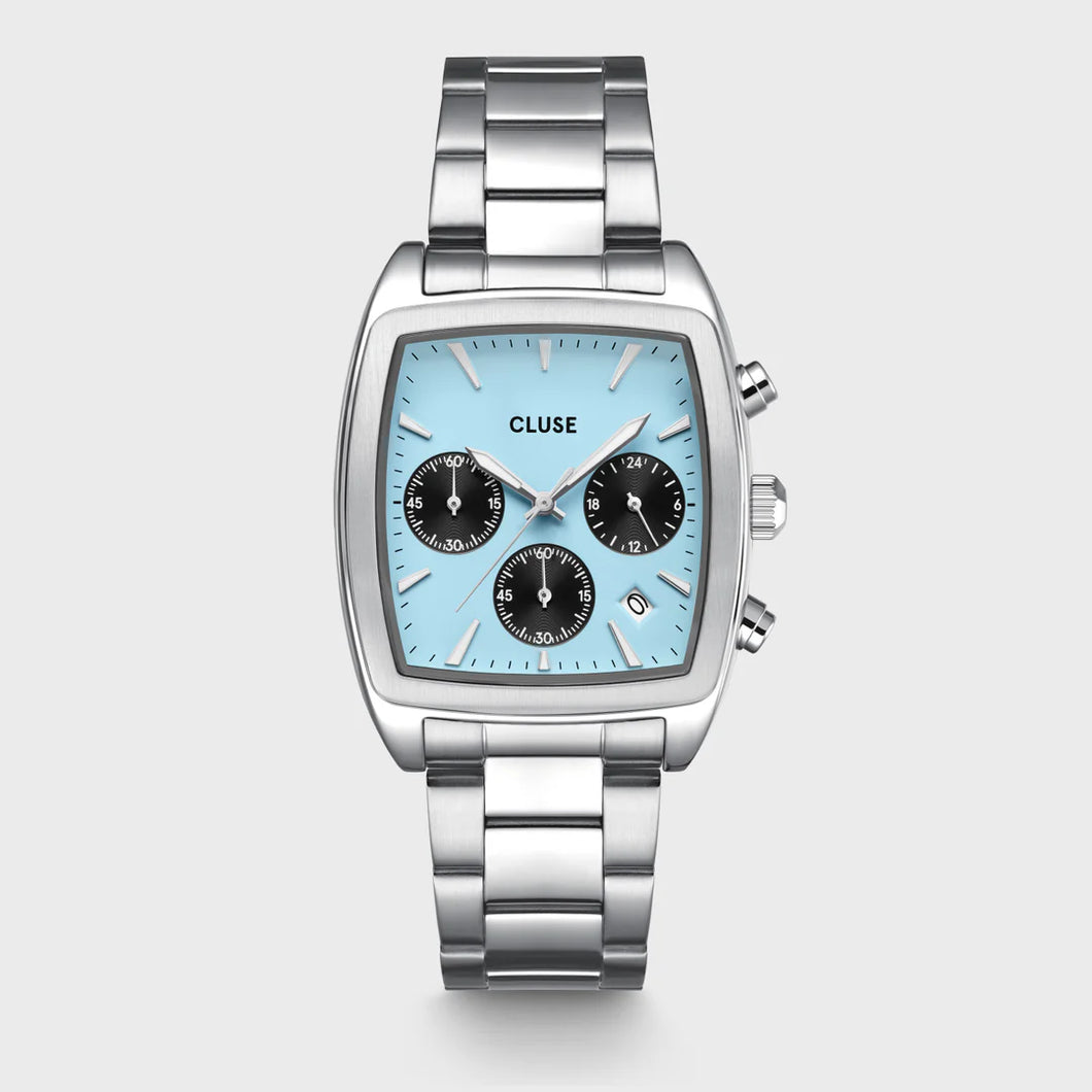 MONTRE Homme CLUSE Quartaut chrono fond bleu ciel CW52005