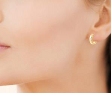 Charger l&#39;image dans la galerie, BOUCLES D OREILLES Créoles ARGENT RHODIE
