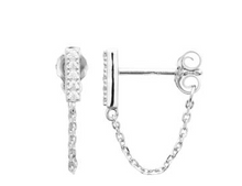 Charger l&#39;image dans la galerie, BOUCLES D OREILLES Femme ARGENT RHODIE OZ
