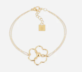 BRACELET Femme ACIER DORE  FLEUR AJOUREE ALBINO ZAG SBS25395-01UNI