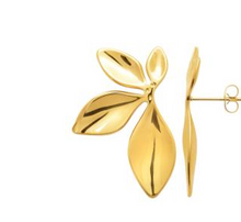 Charger l&#39;image dans la galerie, BOUCLES D OREILLES ACIER INOXYDABLE DORE
