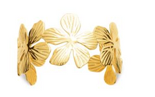 Charger l&#39;image dans la galerie, JONC Femme ACIER DORE FLEURS
