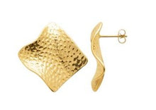 Charger l&#39;image dans la galerie, BOUCLES D OREILLES Femme ACIER PVD DORE
