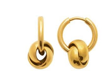Charger l&#39;image dans la galerie, BOUCLE D OREILLE Femme ACIER PVD DORE
