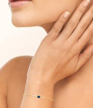 Charger l&#39;image dans la galerie, BRACELET Dame oxyde bleu PLAQUE OR
