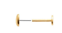Charger l&#39;image dans la galerie, PIERCING COEUR Femme PLAQUE OR ET TIGE TITANE

