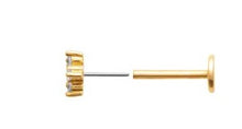 Charger l&#39;image dans la galerie, PIERCING D OREILLE Femme PLAQUE OR ET TITANE
