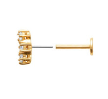 Charger l&#39;image dans la galerie, PIERCING PL-OR 750 TIGE TITANE 3MIC OZ
