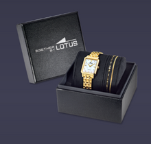 Charger l&#39;image dans la galerie, MONTRE Dame coffret  bracelet acier doré LOTUS 19009/1
