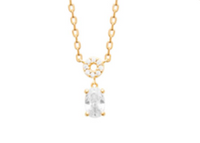 Charger l&#39;image dans la galerie, COLLIER Dame PLAQUE OR ANNEAU  OXYDES
