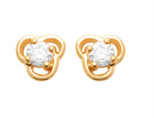 Charger l&#39;image dans la galerie, BOUCLES D OREILLES Femme  PLAQUE OR OXYDES
