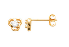 Charger l&#39;image dans la galerie, BOUCLES D OREILLES Femme  PLAQUE OR OXYDES
