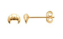 Charger l&#39;image dans la galerie, BOUCLES D OREILLES Femme PLAQUE OR croissant
