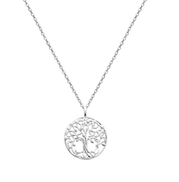 COLLIER femme ARGENT RHODIE ARBRE DE VIE