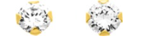 BOUCLES D'OREILLES Dame OR Oxyde de zirconium