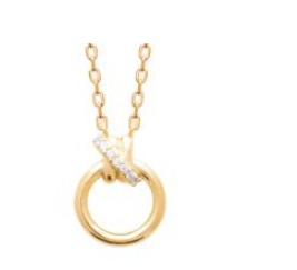 COLLIER Dame empierré Plaqué or