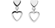 BOUCLES D'OREILLES Dame coeurs