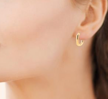 Charger l&#39;image dans la galerie, BOUCLES D&#39;OREILLES Dame Créoles carrées

