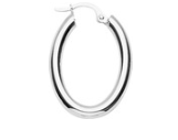 BOUCLES D'OREILLES Dame Créoles ARGENT