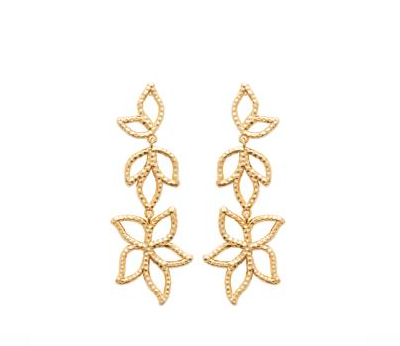BOUCLES D OREILLES Femme PLAQUE OR