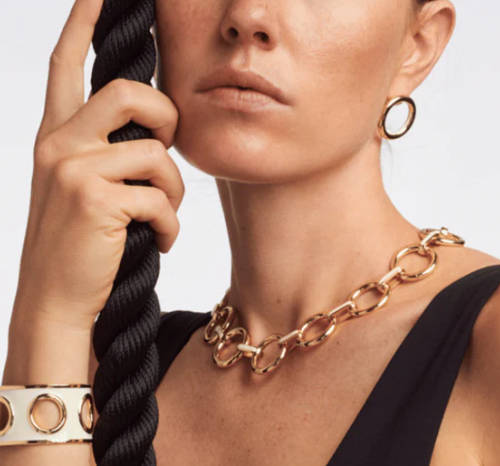 BRACELET Dame Manchette EYELET - Blanc Sable BANGLE-UP