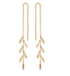 BOUCLES D'OREILLES Dame pendantes PLAQUE OR
