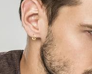 Charger l&#39;image dans la galerie, BOUCLES D&#39;OREILLES Homme ou mixte créoles PLAQUE OR
