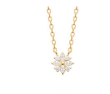 Charger l&#39;image dans la galerie, COLLIER Dame Oxyde blancs PLAQUE OR
