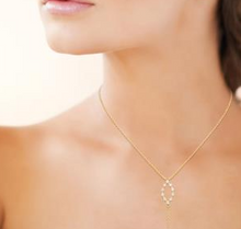 Charger l&#39;image dans la galerie, COLLIER Dame forme navette PLAQUE OR
