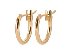 Charger l&#39;image dans la galerie, BOUCLES D OREILLES Dame Créoles  PLAQUE OR
