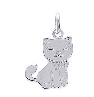 PENDENTIF Junior CHAT ARGENT