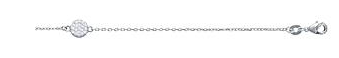 BRACELET Dame Pastille oxydes de zirconium ARGENT RHODIE