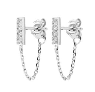 BOUCLES D OREILLES Femme ARGENT RHODIE OZ