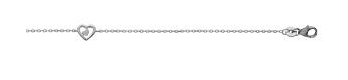 BRACELET Dame double coeur ARGENT