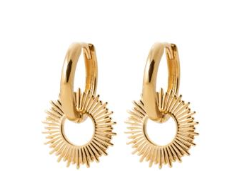 CREOLE PLAQUE OR Femme pampille