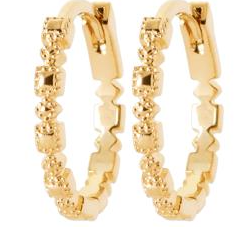 BOUCLES D'OREILLES Femme CREOLES PLAQUE OR