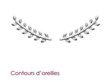 Charger l&#39;image dans la galerie, BOUCLES D&#39;OREILLES Femme ARGENT 925/1000° FEUILLE CONTOUR
