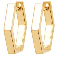 BOUCLES D'OREILLES Dame créole PLAQUE OR