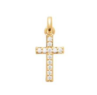 PENDENTIF Femme PLAQUE OR OXYDES