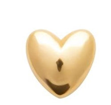 Charger l&#39;image dans la galerie, PIERCING COEUR Femme PLAQUE OR ET TIGE TITANE
