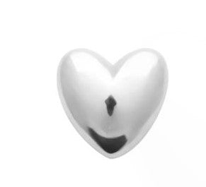 PIERCING ARGENT TIGE TITANE COEUR