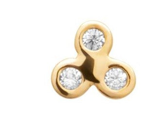 PIERCING PLAQUE OR TIGE TITANE OZ