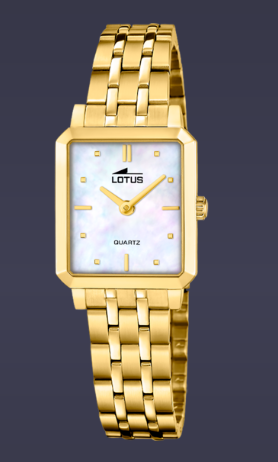 MONTRE Dame coffret  bracelet acier doré LOTUS 19009/1