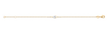 Charger l&#39;image dans la galerie, BRACELET Femme PLAQUE OR OXYDES BLANCS

