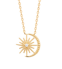 Charger l&#39;image dans la galerie, COLLIER Femme PLAQUE OR OXYDE BLANC
